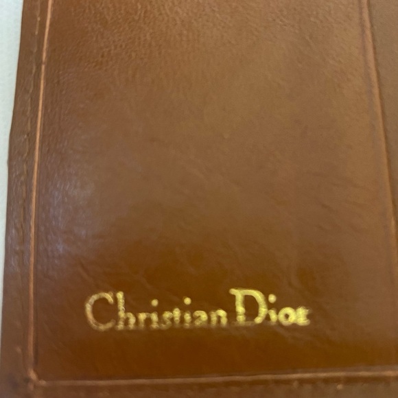 Vintage Dior Small Leather Black With Brown Trim Double Side Compact Wallet - Picture 12 of 14